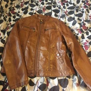 Faux leather jacket